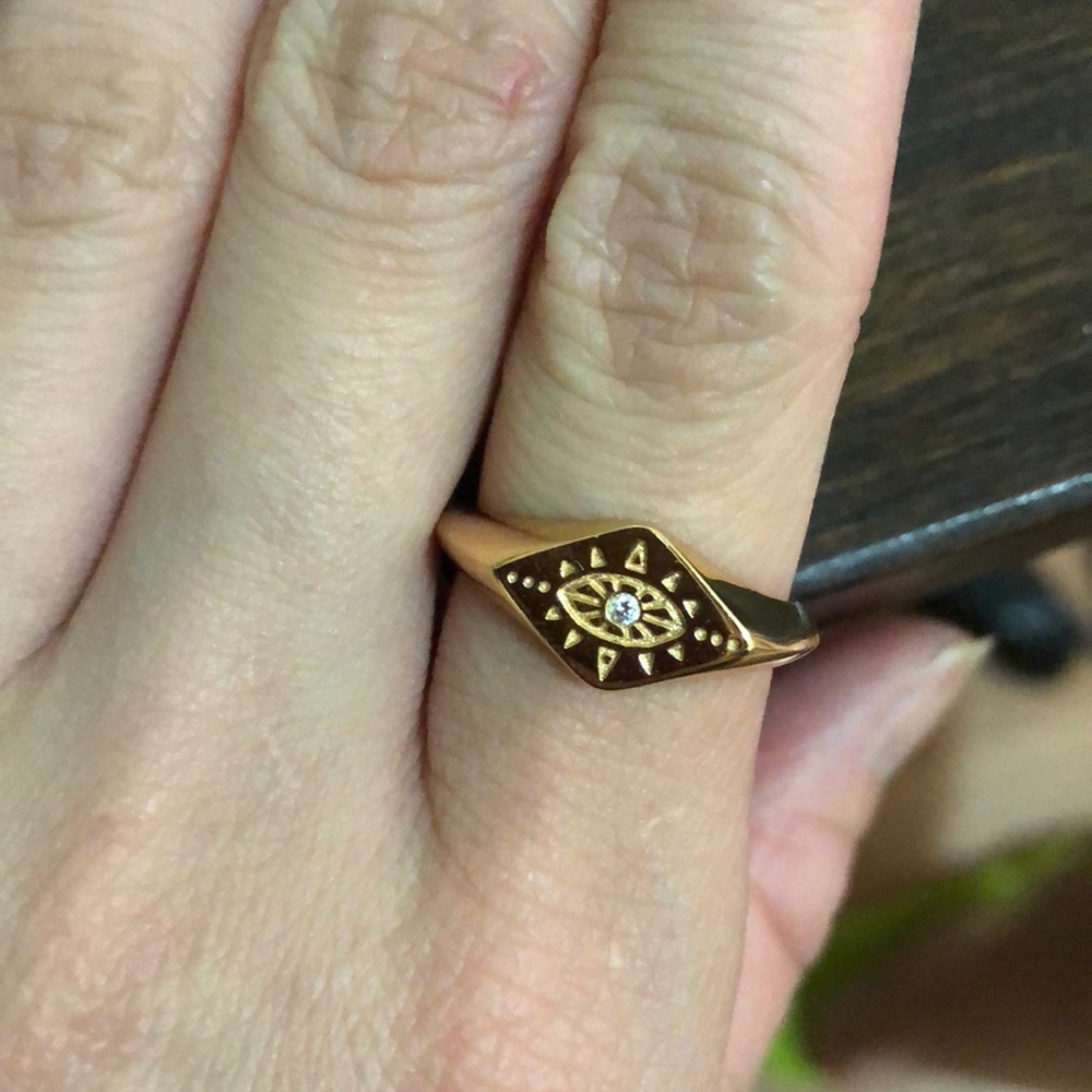 18K gold filled ring